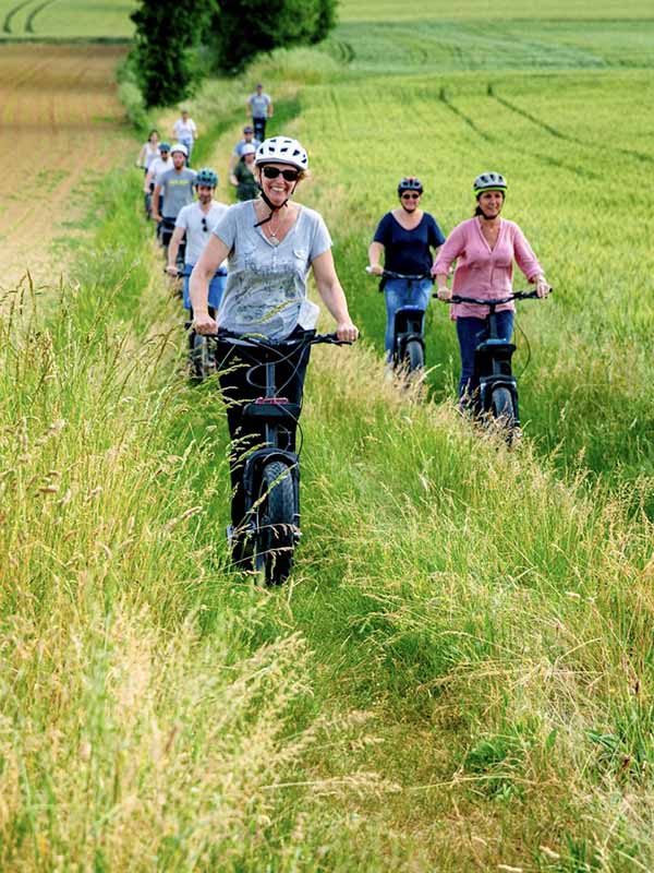 Balades en trotinettes électriques